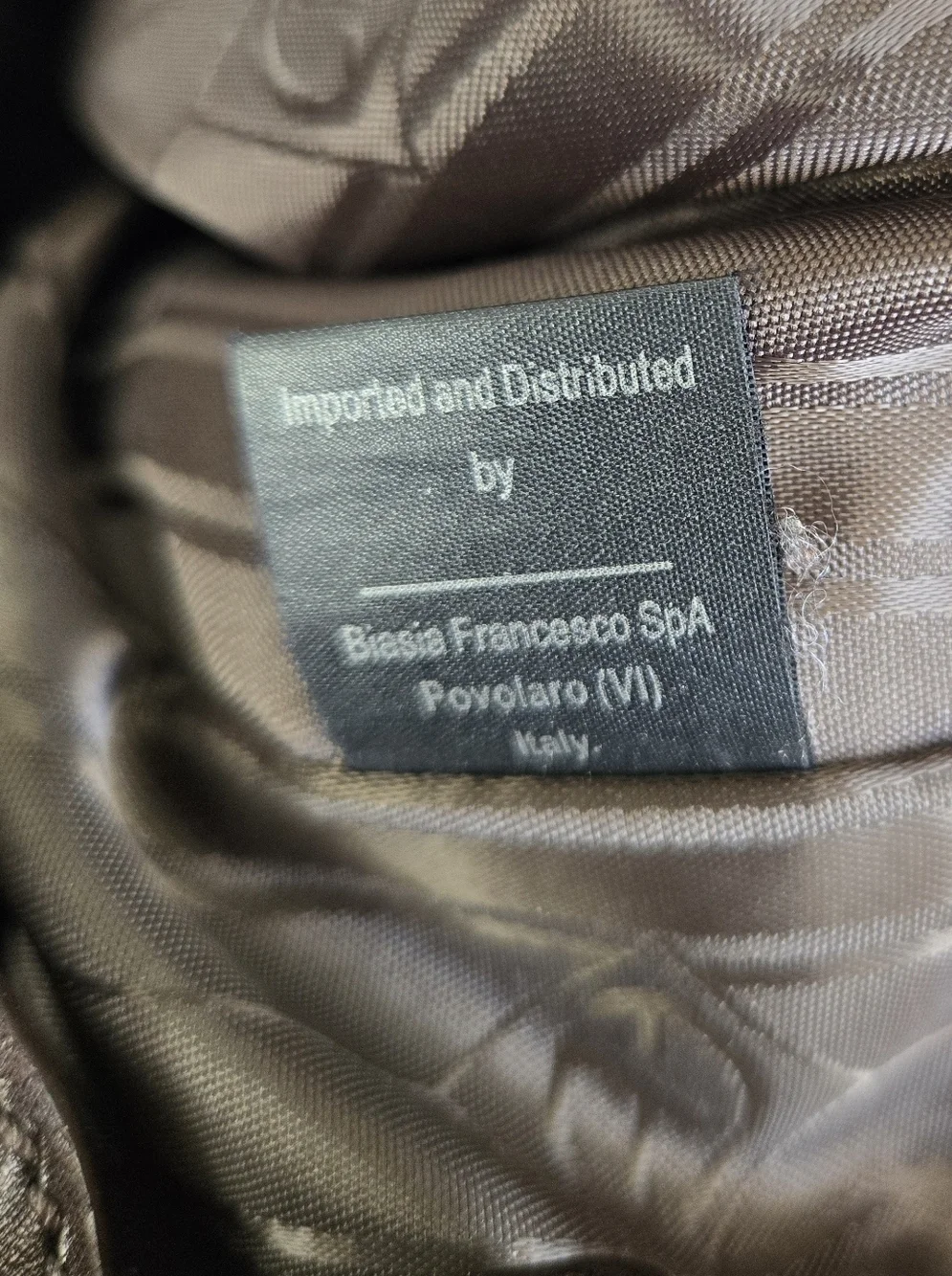 Francesco Biasia Brown Leather Backpack Italian Slouchy Minimalist Bag
